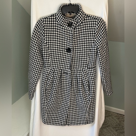 Bitten Sarah Jessica Parker Women Houndstooth wool Blend Black Y2K Size Medium - Picture 1 of 9